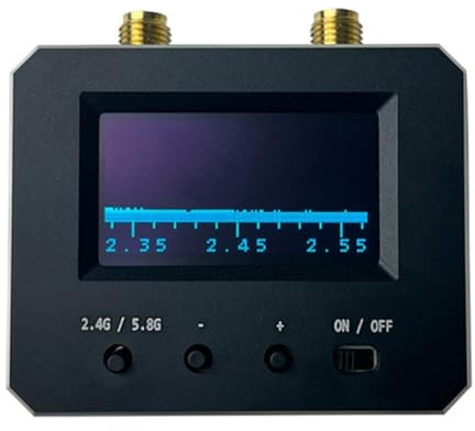 Malloy Neuer 2.4G 5.8G Drohnen-Signal-Scanner FPV Drohne Luftsignal-Scanner für FPV RC Drohne Festflügel-Quadrocopter
