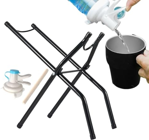 Soporte para Garrafas de Agua Organizador Ahorrador De Espacio con Grifo Y