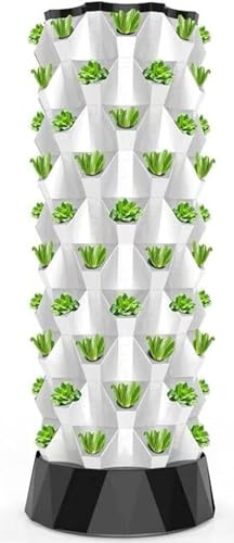 Hydroponics Growing System Hydroponics Tower Growing System, Indoor Plant Water Cycle Garden Growing Systems Vertical Hydroponic Pineapple Aeroponic Tower Indoor Ogród,6Layer