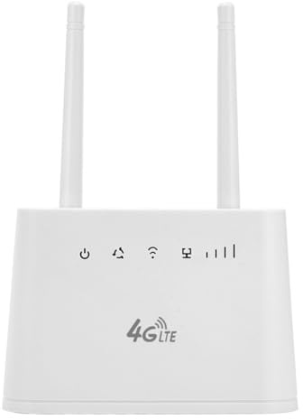 Luobannm Router WiFi LTE Volte con Ranura para Tarjeta SIM 4G, Módem WiFi de 300 Mbps, Amplificador de Señal, Enchufe UE