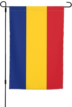 Bandiera della Romania da giardino decorativa 30,5 x 45,7 cm, antirughe e anti-sbiadimento, adatta per giardino, cortile, prato, balcone