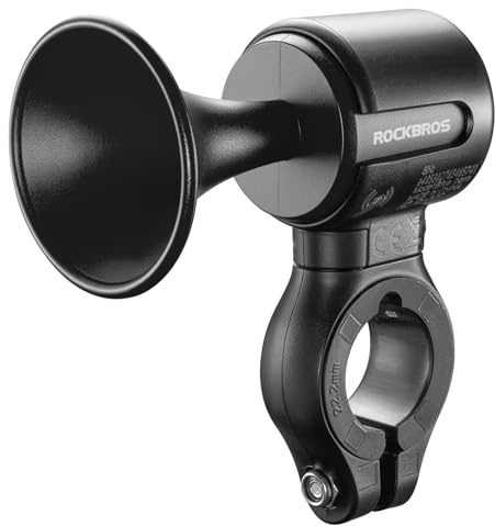 ROCKBROS Electric Bike Horn, Findmy Anti Loss Device, 120dB Bike Horn Alarm,IPX5 Waterproof Bicycle Horns for Mountain/Road/Folding/Electric Bikes