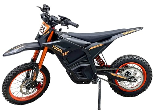 flowgoer YIQIFA Hohe Leistung, hohe Geschwindigkeit, elektrisch Motorrad jugendlich-14 Zoll&12 Zoll Fat Tire Dirt Bike,48V 20.8Ah,Elektro Motorrad Kinder Max 120kg