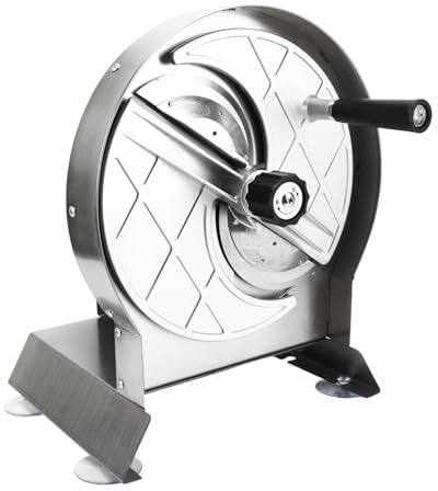 MasYosh Manual Slicing Machine, Adjustable Thickness 0.2‑12mm with Detachable and Adsorption Pads, for Kitchen Restaurant Hotel Household Vegetable Fruit Cutter