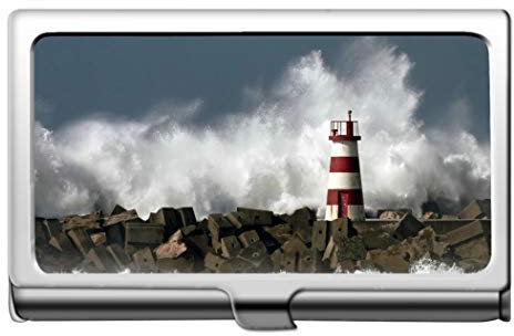 Yanteng Professional Business Kreditkartenetui/ID-Gehäuse, künstlicher Leuchtturm Kreditkarteninhaber