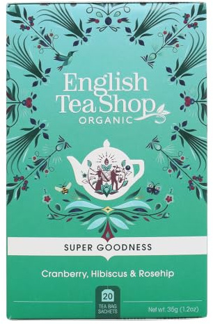 English Tea Shop – Infusion Arándano Hibiscus & Bahía de rosa mosqueta orgánica – 20 sobres