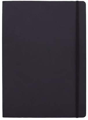 Amazon Basics Blocco per schizzi, 1 unità, XL, 48 fogli, Nero, 30 x 22 cm