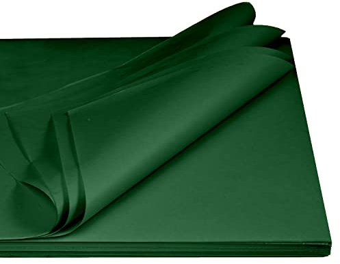 Seidenpapier aus 100% Recyclingpapier Made in Germany - 2 KG im Format 35,5 x 50 cm PresentFill® Premium Blumenseide SmaragdGrün 35g/qm stark-Verpackungsmaterial in vielen Farben