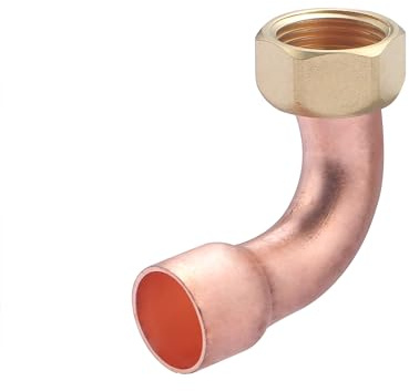 Raccordo curvo 2 pezzi saldare femmina 3/8 - Ø14 | Connessione resistente e durevole | Per impianti idraulici e riscaldamento | Installazione sicura e precisa | Montaggio semplice | QUICK PLOMBERIE