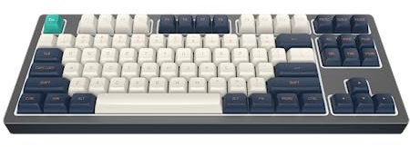 Dark Project KD87B LTD Aluminium-Gaming-Tastatur, TKL, 87 Tasten, Gateron Cap Teal Mechanische Schalter, Fettstabilisatoren, anpassbare RGB-Hintergrundbeleuchtung, USB-Tastatur, schwarz (ENG)