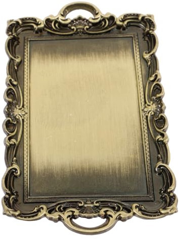 FUNOMOCYA Spielzeug Puppenhaus Vintage Teller Miniaturteller kleines Tablettmodell kreativität kreativekraft Spielzeuge Modelle Miniteller Mini- -Dekore Essen Spielen Ornamente Mini-Geschirr