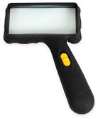 Handlupe: 2X Vergrößerung - Leselupe mit Licht für Senioren, Juweliere und Kinder. rutschfest mit 2 LEDs, ideal bei schlechter Sicht für Karten, Reparaturen, Schmuck, Münzen oder Briefmarken