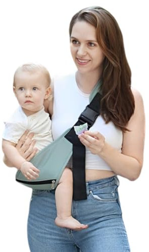 ZKHSEOU Portabebés, portabebés de Carga Frontal, portabebés Transpirable, Correas Ajustables para los Hombros, Adecuado para recién Nacidos y niños pequeños (bebés de 6 a 36 Meses)