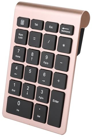 Dilwe Tastierino Numerico, Tastierino Numerico Wireless, Tastiera Portatile a 22 Tasti, Design Ergonomico per Utenti Laptop (#3)