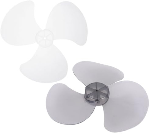 ELEOUTI Lot de 2 pales de ventilateur en plastique de 28 cm de rechange pour ventilateur de table et sur pied, silencieux, résistants à la chaleur
