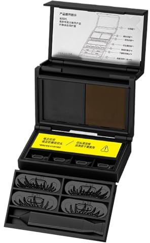 Ögonmakeup kit – Smudge Proof Beauty Set, Eyelash Stamp Kit med långvarig Precision Design, Easy Application Eye Makeup Tool, Kosmetiska skönhetssatser för kvinnor tonåringar flickor resa dejting