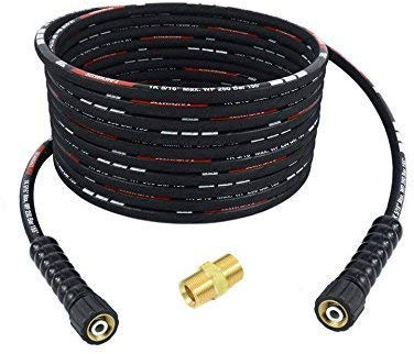 TECHKAR - Tuyau Nettoyeur Haute Pression - Remplacement du Tuyau d'Extension Karcher - 250 bar pour Kärcher avec Filetage M22x1,5 - Connecteur de Tuyau Inclus - 30 m