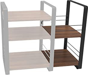 Norstone Loft Side Noir et Noyer - Module pour Meubles HiFi Loft Central