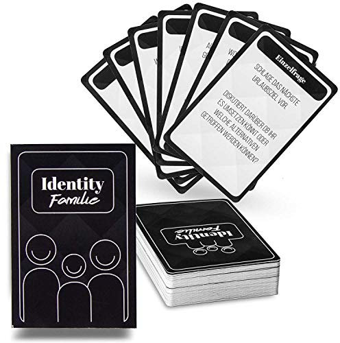 Family Edition Card Game ‍‍ Board game for the whole family; Personality & quiz game question game with gimmick; 3-8 players GERMAN VERSION