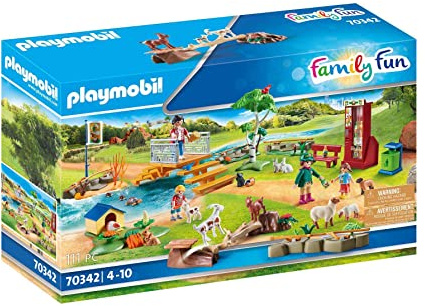 Playmobil 70342 Family Fun Petting Zoo, for Children Ages 4+, Fun Imaginative Role-Play, PlaySets Suitable for Children Ages 4+