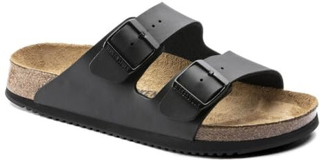 Birkenstock Arizona, Zoccoli Donna, Nero 2, 37 EU