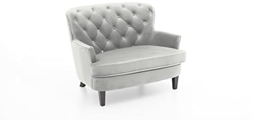 Atlantic Home Collection Leo Loveseats, Massivholz, 03 Grau, XXL-Sessel