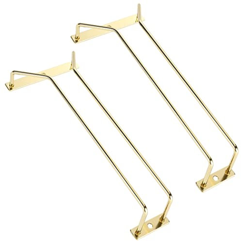 Dianoo Portabicchieri da vino dorato, 27,5 cm, colonna singola, confezione da 2