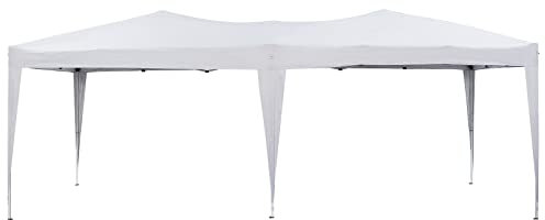 TUKAILAI 3 x 6 m Pop Up Gazebo Marquee Anti-UV Party Wedding Tent Awning Event Shelters with Heavy Duty Steel Frame & Storage Bag, Canopy for Outdoor Garden Four Seasons White