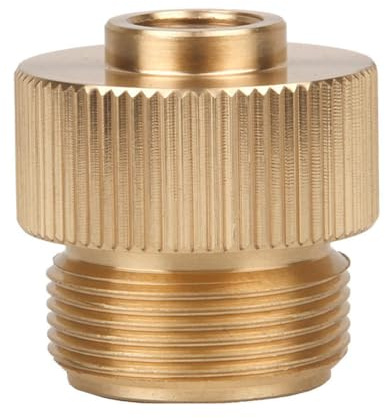 Toddmomy Portable Outdoor Camping Stove Gas Adapter with Lindal Valve Propane Tank Conversion Head Auto Shut-off Safety Feature for Small Bottles and Regulators