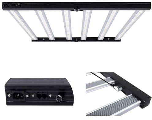 720W LED Grow Light Plant, Indoor Plant Light Electronic Kit with Dimmer Controller On Light 108 cm x 105 cm x 5 cm Full Spectrum