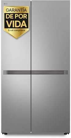 LG GSBC40PYPE - Frigorífico Side by Side, Serie 400, Linear Cooling, Multi AirFlow, Clasificación E, 641 L, Inox Antihuellas