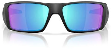 Oakley Herren Oo9231 Heliostat Sonnenbrille, Mattschwarz/Prizm Saphir polarisiert, 61 mm