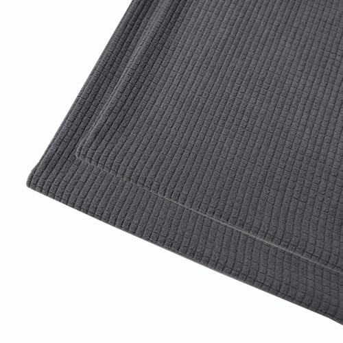SWJ-swjssb Sofa Kissenbezug 40 X 80 50x70 2er Set Stretch Kord Kissenbezüge 80x80, Zierkissenbezug Dekokissen Sofakissen Mit Reißverschluss Kissenhülle Dekorative Kissen Bezug(Dark Gray,40x40 cm)