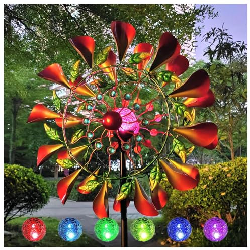 Solar WindmüHlen Garten 210cm Groß WindmüHlen Garten Groß FüR Den AußEnbereich,Terrasse