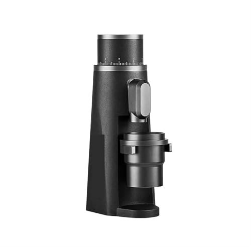 Molinillo de Cereales Portátil, Molinillo de café con rebabas de 48 mm, molinillo de café espresso con ajuste de finura continuo, molinillo de café eléctrico negro para Moler Rápidamente(Nero)