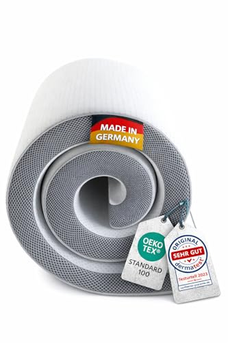 KNERST Matratzentopper 90x190, Memory Foam, 2 Härtegrade, Made in Germany