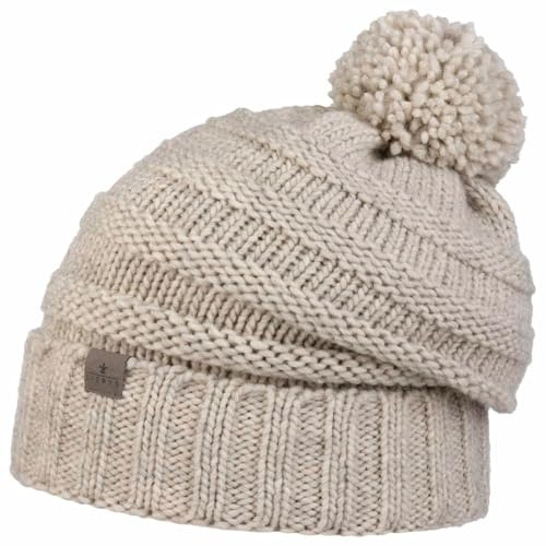 LIERYS Jil Bommelmütze Oversize Strickdesign Made in Germany Unisex Herbst Winter