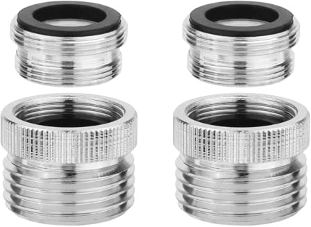 2 adaptateurs pour robinet, filetage intérieur 3/4 GHT, raccord fileté extérieur, adaptateur pour évier de cuisine et de salle de bain
