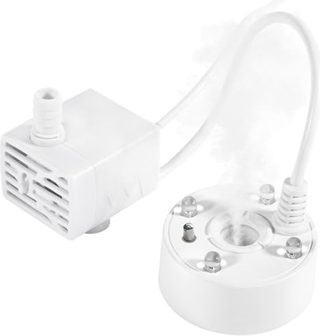 Generador de niebla ultrasónica, Generador de niebla para acuarios - Pond Mister Atomizador Nebulizador Nebulizador - Fogger ultrasónico para estanque, nebulizador de con luces LED, máquina de