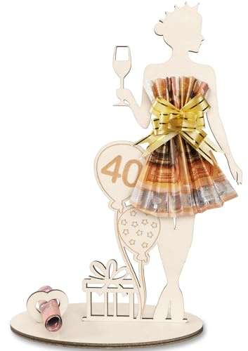 Geldgeschenke Geburtstag Frau 40 Geburtstag Geschenk Frau, Geldgeschenk Geburtstag Holz Schild Gästebuch, 40.Geburtstag Frau, Personalisierbares Geschenk Geburtstag Deko, Hochzeit Tischdeko Jubiläum