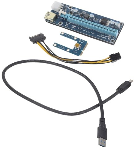 Ipetboom Adaptador Mini Pci-E a Pci-E X16 para GPU Externa de Portátil Cable USB 60 CM Tarjeta Gráfica Independiente Azul Mejora Rendimiento Gráfico y Expansión para Gaming y Multimedia