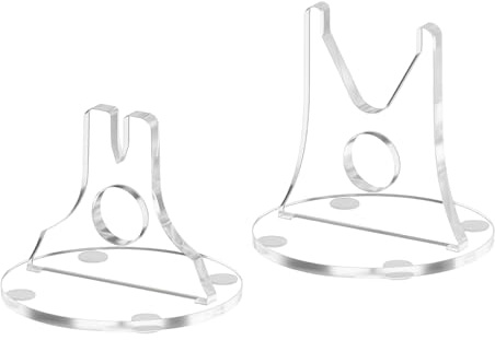Supporto Da Esposizione Trasparente - 2 Pezzi Porta Coltelli Antiscivolo,Supporti Per Esposizione In Materiale Acrilico,Per Scrivania Toeletta Camera Cucina Feste Piano Tavolo Casa Collezione