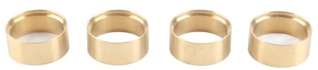 TZOXTLH 4 pièces Poids de Roue en Laiton RC Poids de Roue de Haute précision Contrepoids pour Voitures FMS FCX24 1/24 RC Or