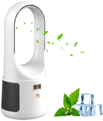 OAUEOR Ventilador sin Aspas Silencioso, 25dB Ventilador de Mesa Silencioso