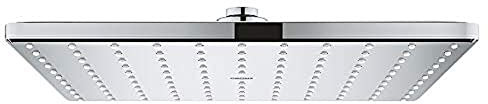 GROHE Rainshower Mono 310 Cube, Kopfbrause wassersparend (Regendusche mit einer Größe von 31cm x 31cm, Duschkopf mit Antikalk System, langlebige Oberfläche), eckig, chrom, 26567000