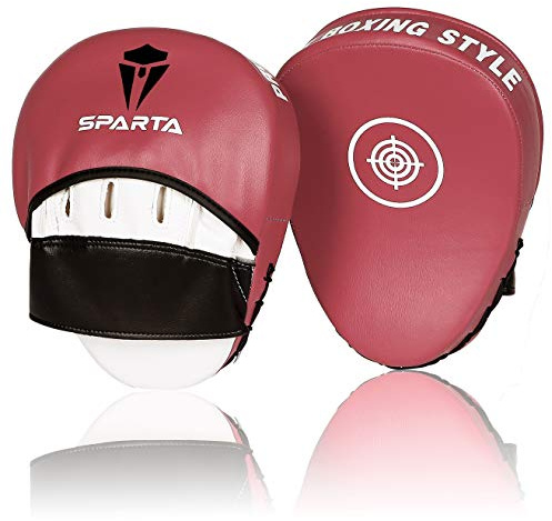 Focus pads Boxing Mitts - Curved Hook and Jab Target Hand Pads - Great for MMA, Kickboxing, Martial Arts, Muay Thai, Karate Training - Padded Punching, Coaching Strike Shield