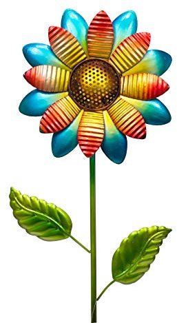Klp Gartenstecker Metall Blume Garten Beet Stecker Rosenkugel Deko Figur Skulptur