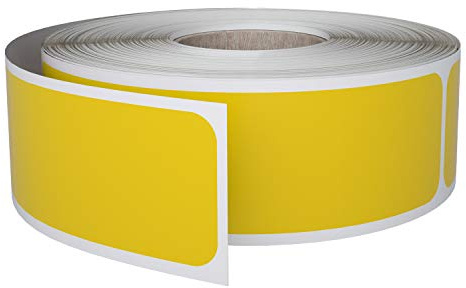 Royal Green Rectangle Labels, 3x1 Inches, Sticker Roll - 250 Pack