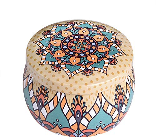 Duokon Caja de almacenamiento de hojalata Bote de metal, Caja de almacenamiento de dulces Cerradura de contenedor de azúcar Hojalata Latas de té de metal Lata de café Caja de cocina casera(F)