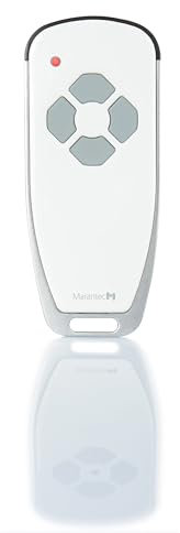 Marantec 101106 Digital 564 Hand-held Transmitter, 4-Channel Wireless Remote Control Opener for Garage Door Operators, White